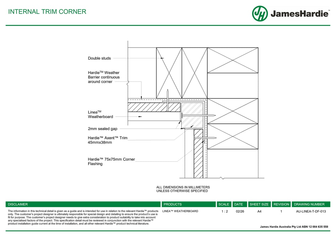 Navigate to AU-LINEA-T-DF-013 - INTERNAL TRIM CORNER