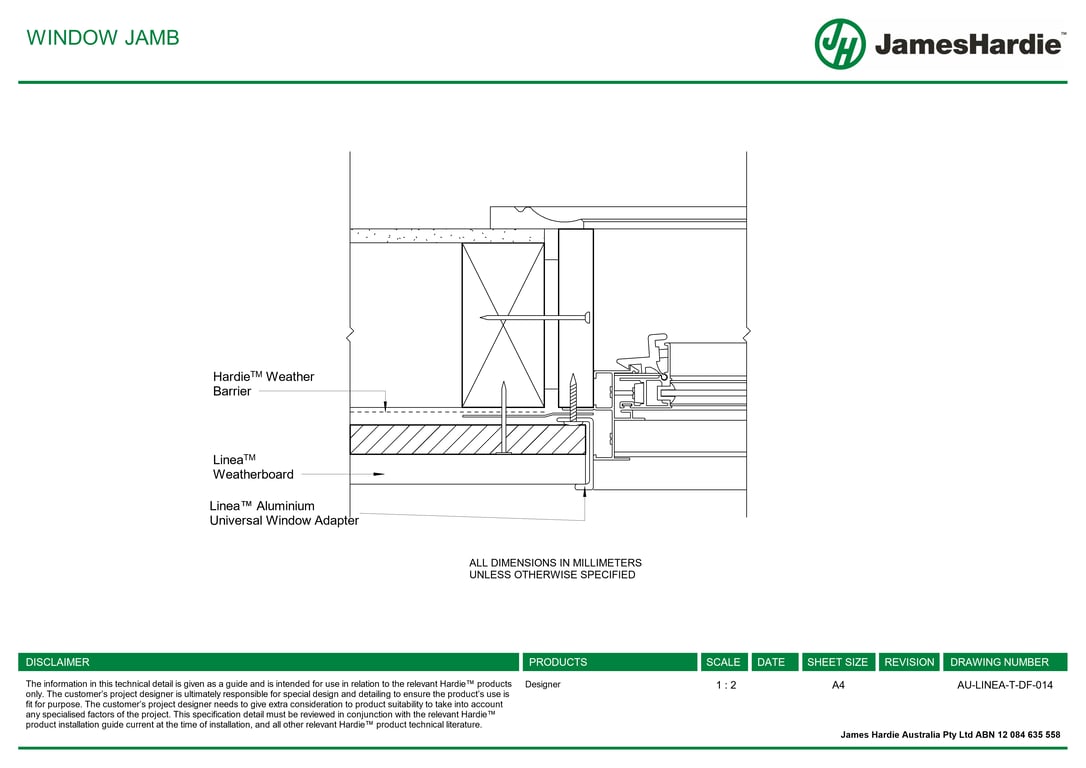 Navigate to AU-LINEA-T-DF-014 - WINDOW JAMB