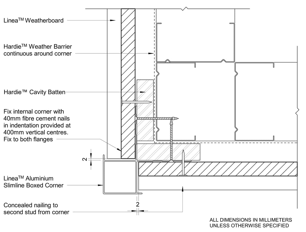 Navigate to LINEA Steel CFFC Slimline Box External Corner