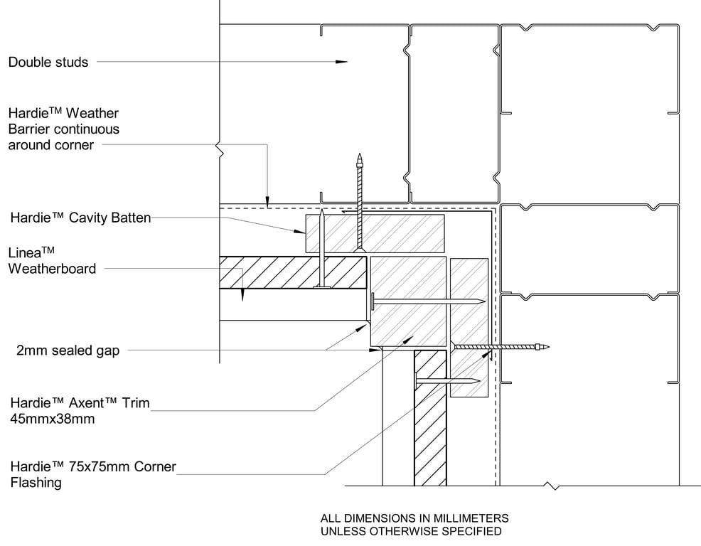 Navigate to LINEA Steel CFFC Trim Internal Corner