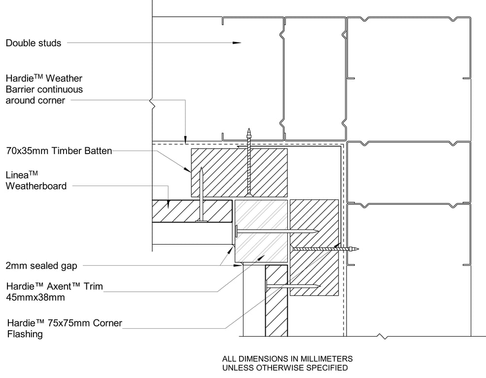 Navigate to LINEA Steel CFTB Trim Internal Corner