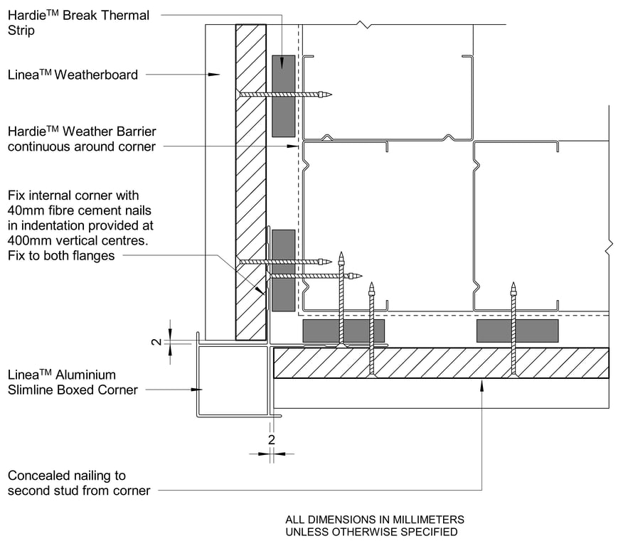 Navigate to LINEA Steel DF Slimline Box External Corner