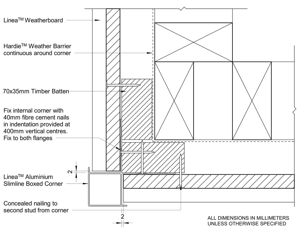 Navigate to LINEA Timber CFTB Slimline Box External Corner