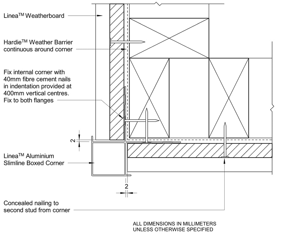 Navigate to LINEA Timber DF Slimline Box External Corner