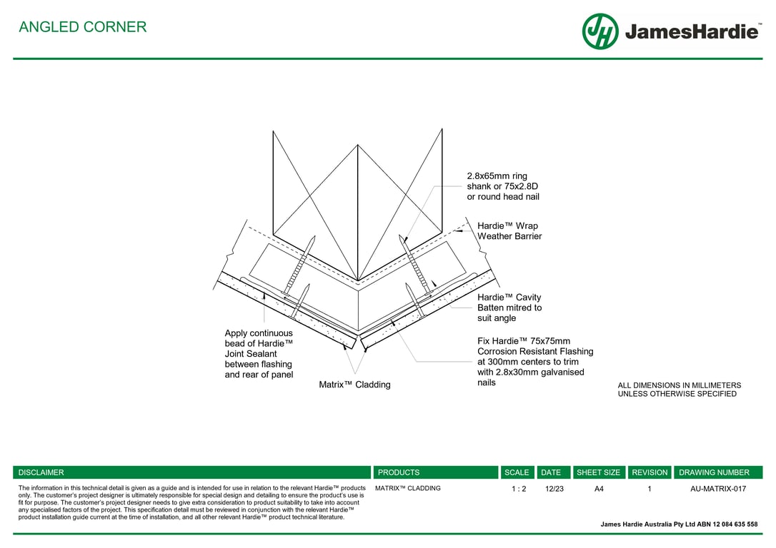 Navigate to AU-MATRIX-017 - ANGLED CORNER