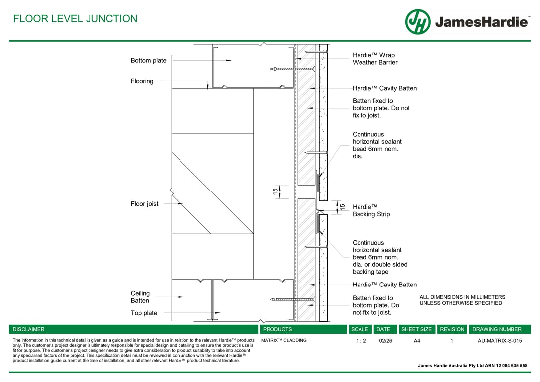 Navigate to AU-MATRIX-S-015 - FLOOR LEVEL JUNCTION
