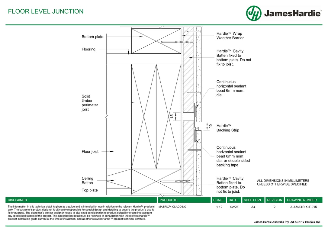 Navigate to AU-MATRIX-T-015 - FLOOR LEVEL JUNCTION