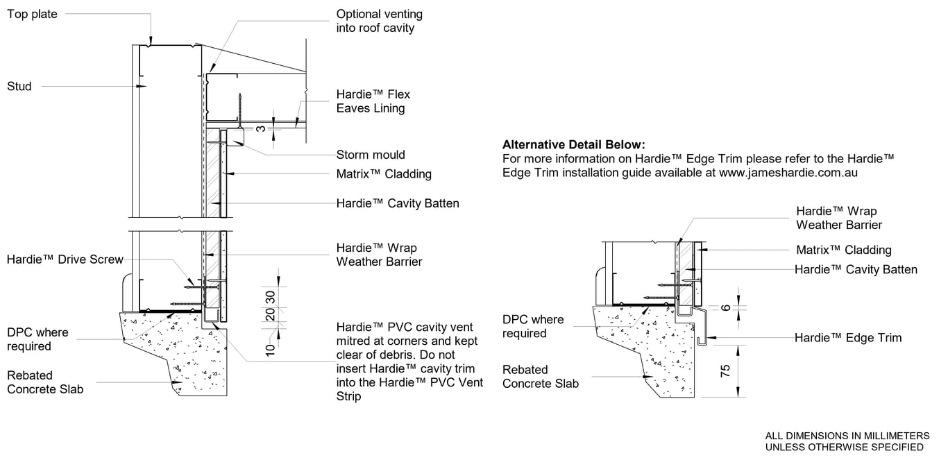 Navigate to MATRIX Steel Slab-Eaves Detail