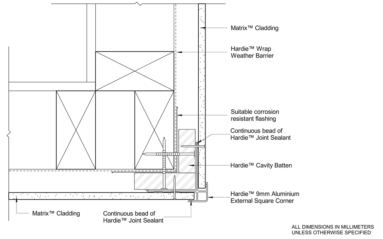 Navigate to MATRIX Timber External Box Corner Detail