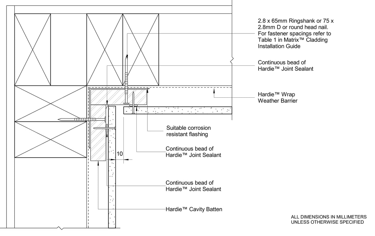 Navigate to MATRIX Timber Internal Corner Detail