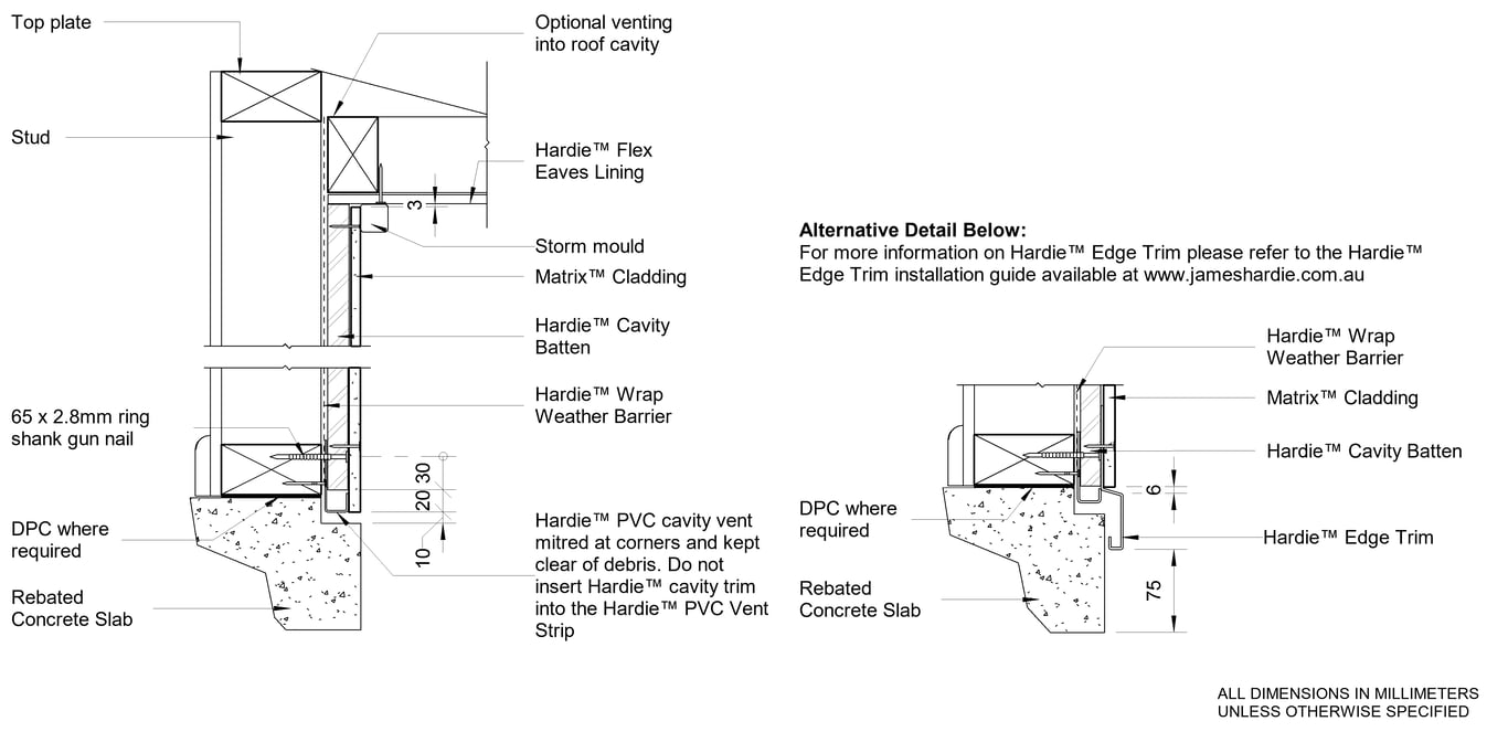 Navigate to MATRIX Timber Slab-Eaves Detail