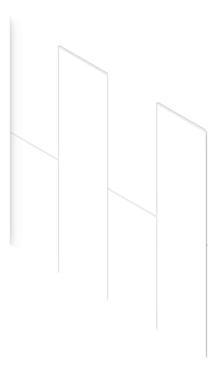 3D Presentation Image of Cladding Smooth JamesHardie MatrixCladding VerticalStaggered 590x2390Sheet LexiconQuarter