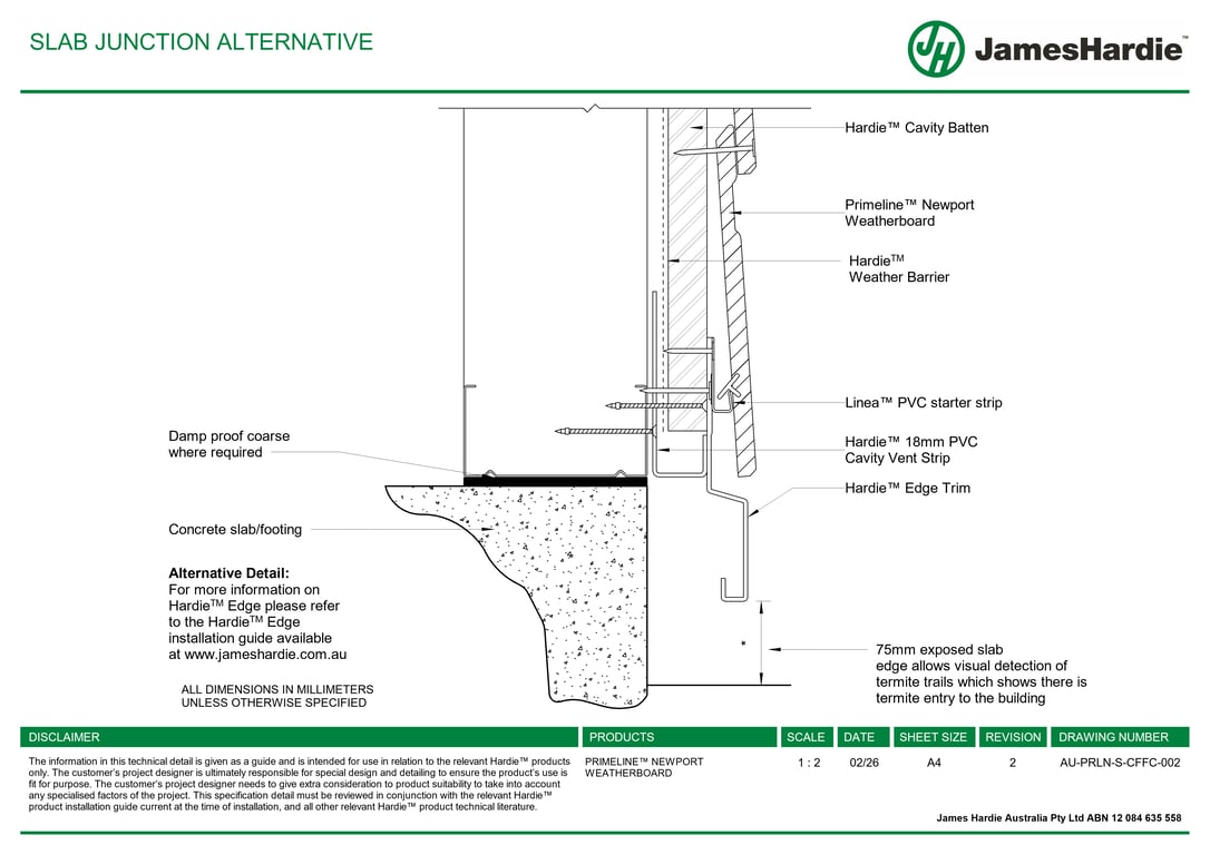 AU-PRLN-S-CFFC-002 - SLAB JUNCTION ALTERNATIVE