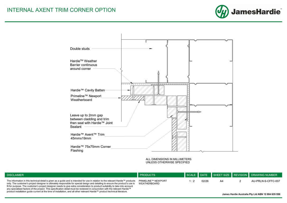 Navigate to AU-PRLN-S-CFFC-007 - INTERNAL AXENT TRIM CORNER OPTION