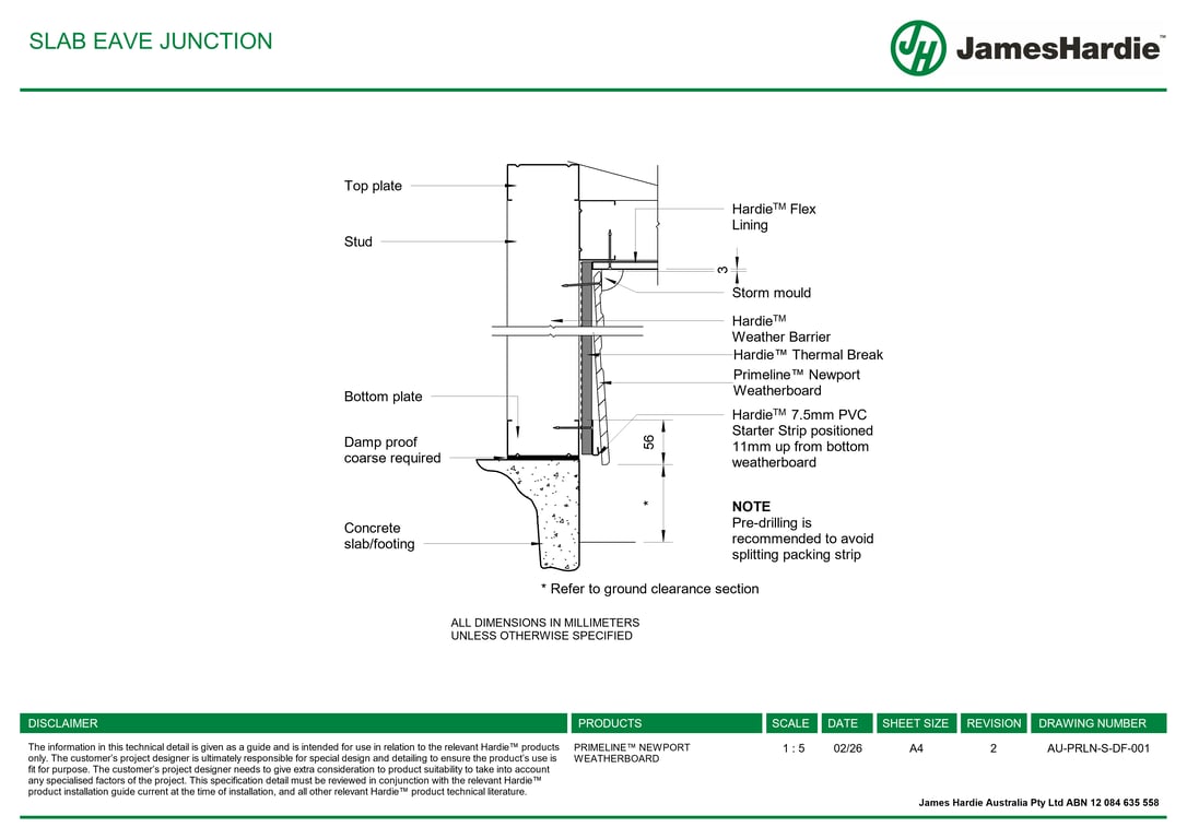 Navigate to AU-PRLN-S-DF-001 - SLAB EAVE JUNCTION