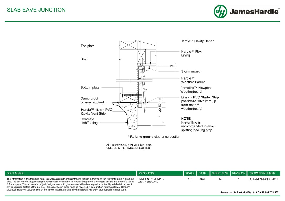 Navigate to AU-PRLN-T-CFFC-001 - SLAB EAVE JUNCTION