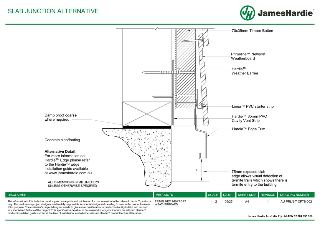 Navigate to AU-PRLN-T-CFTB-002 - SLAB JUNCTION ALTERNATIVE