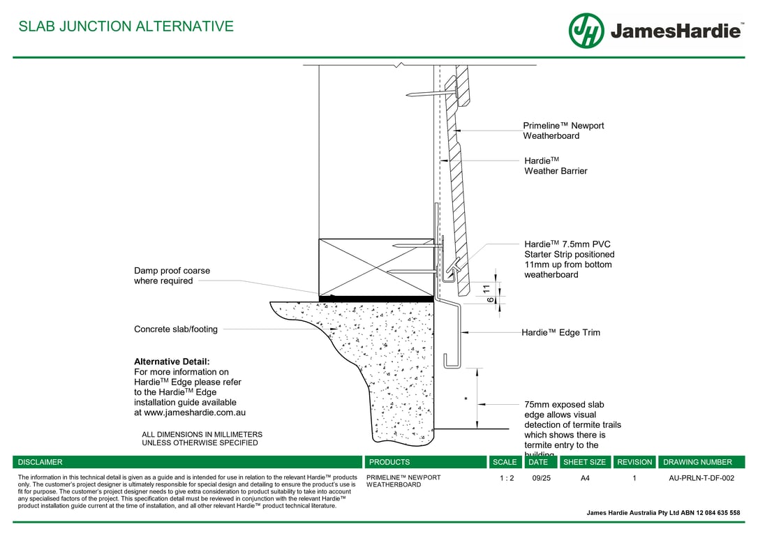 Navigate to AU-PRLN-T-DF-002 - SLAB JUNCTION ALTERNATIVE