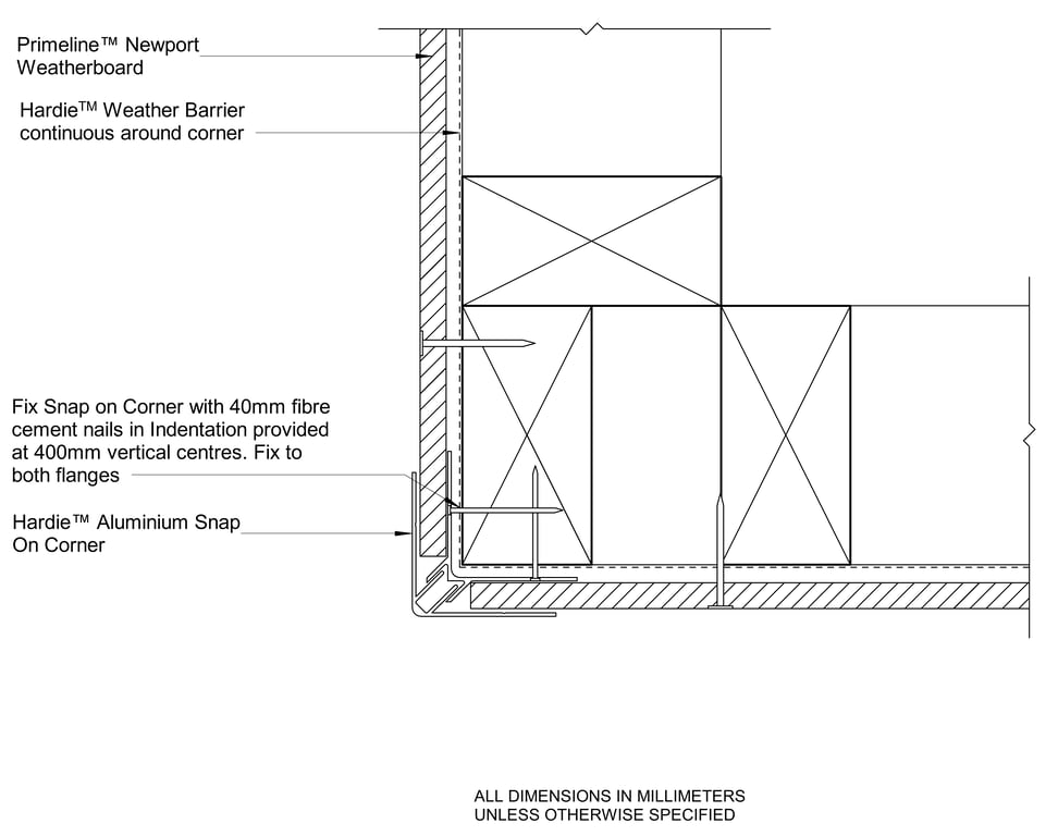 Navigate to PRLN DF External Snap On Corner Option
