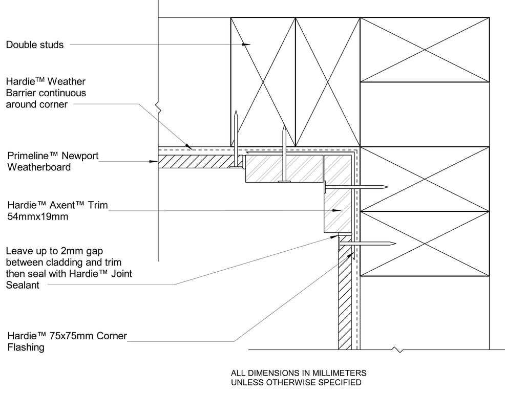 Navigate to PRLN DF Internal Axent Trim Corner Option