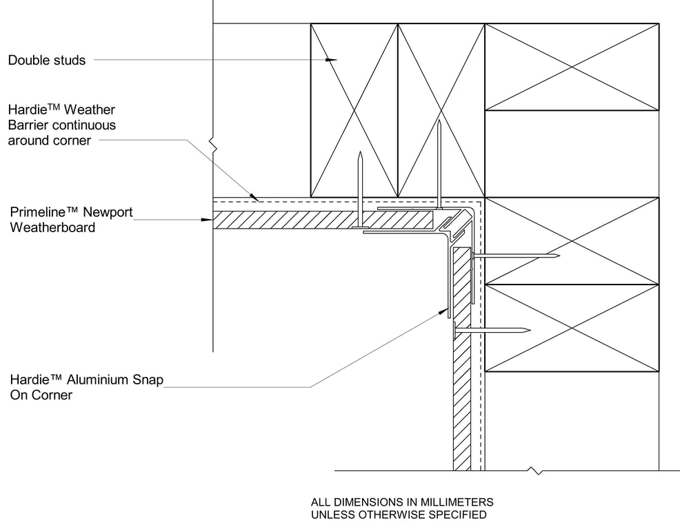 Navigate to PRLN DF Internal Snap On Corner Option
