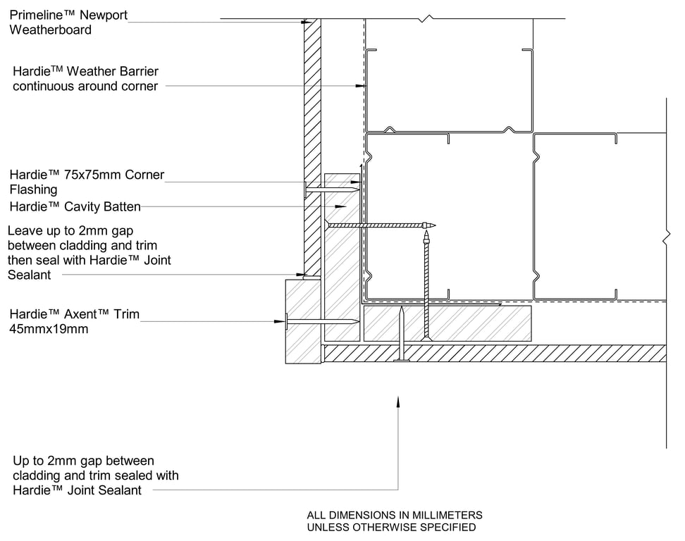Navigate to PRLN Steel CFFC External Axent Trim Corner Option