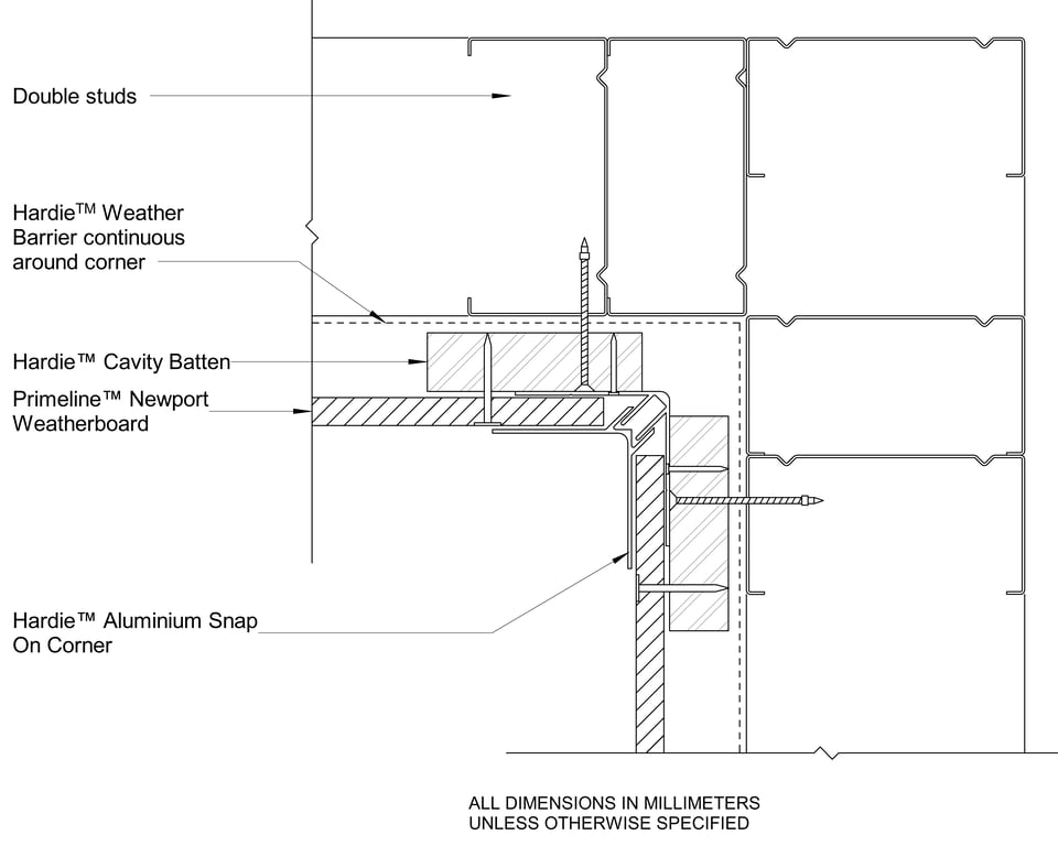 Navigate to PRLN Steel CFFC Internal Snap On Corner Option