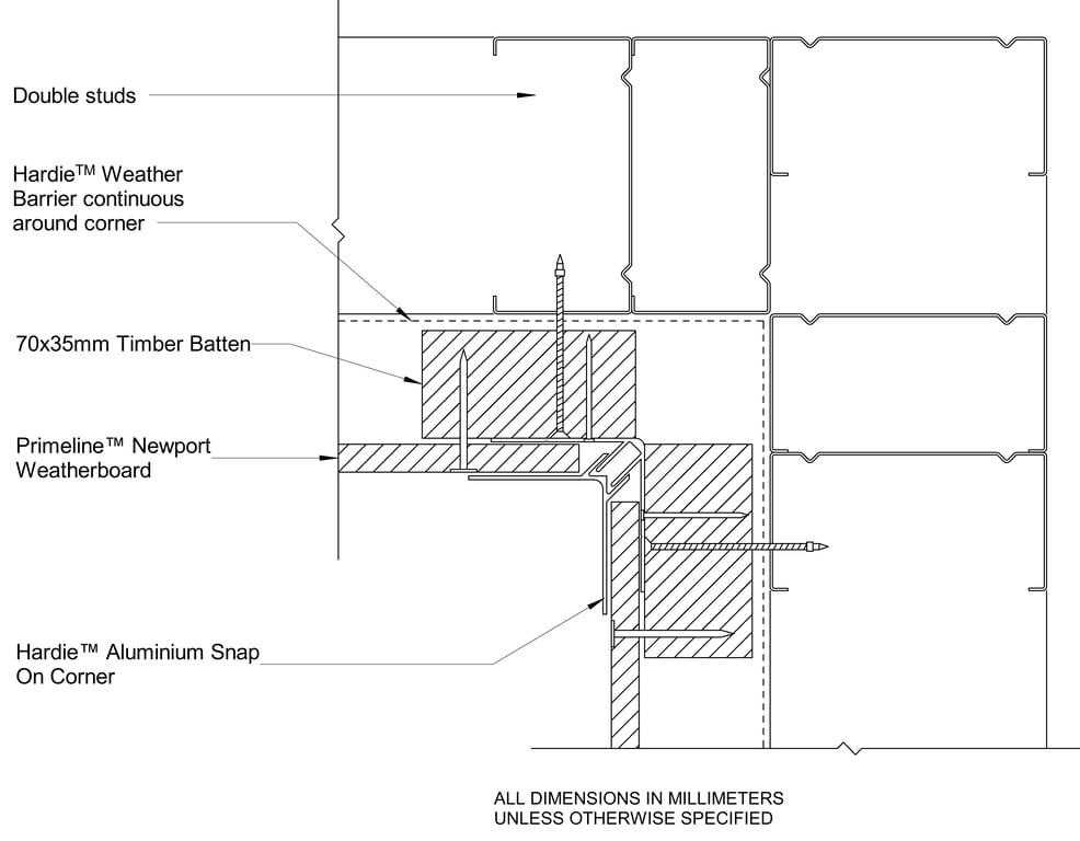Navigate to PRLN Steel CFTB Internal Snap On Corner Option