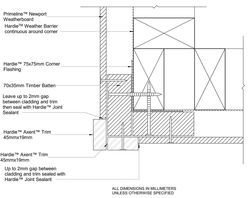 Navigate to PRLN Timber CFTB External Axent Trim Corner Option