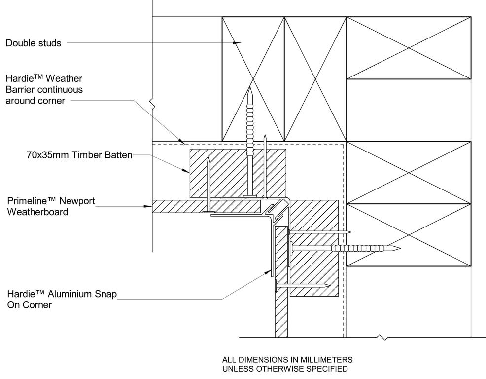 Navigate to PRLN Timber CFTB Internal Snap On Corner Option