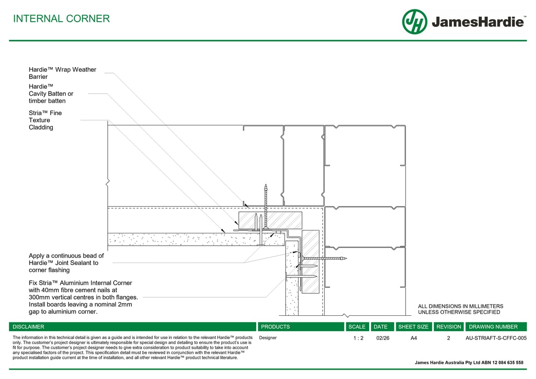 Navigate to AU-STRIAFT-S-CFFC-005 - INTERNAL CORNER