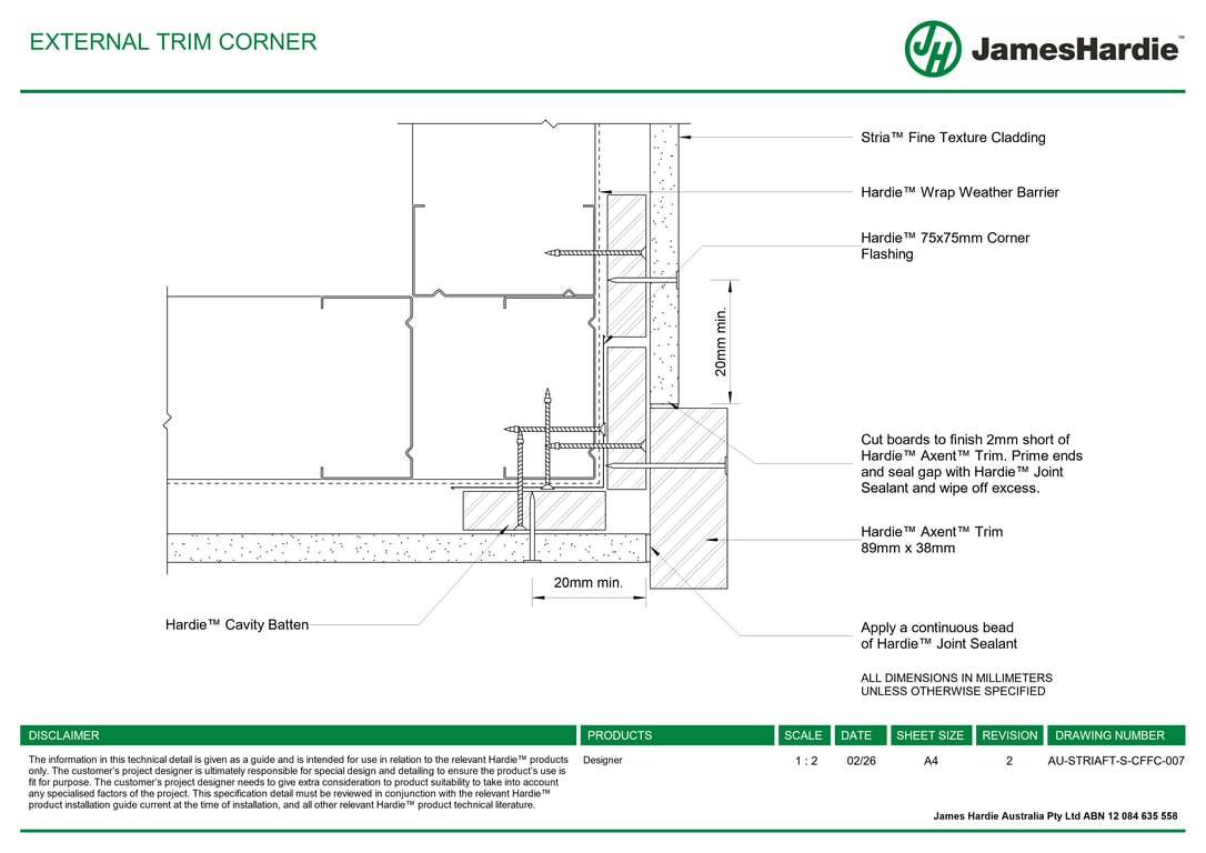 Navigate to AU-STRIAFT-S-CFFC-007 - EXTERNAL TRIM CORNER
