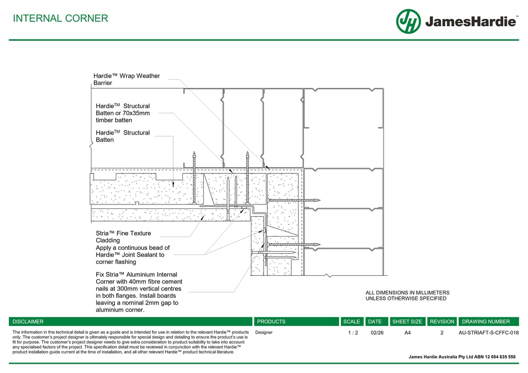 Navigate to AU-STRIAFT-S-CFFC-018 - INTERNAL CORNER