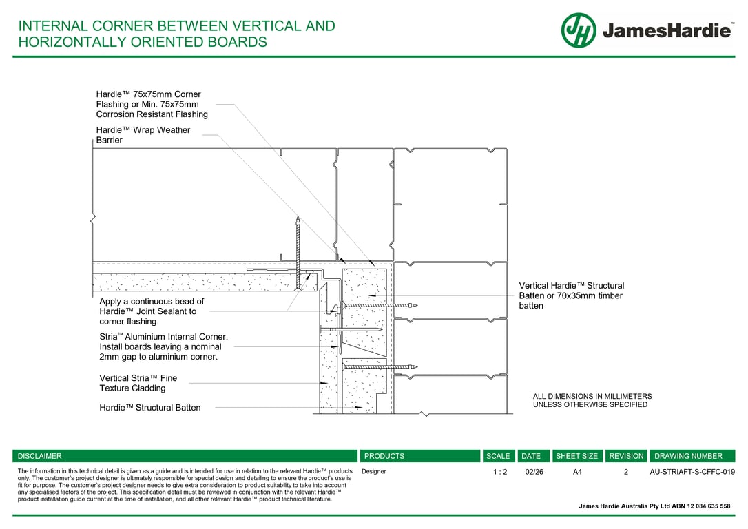 Navigate to AU-STRIAFT-S-CFFC-019 - INTERNAL CORNER BETWEEN VERTICAL AND HORIZONTALLY ORIENTED BOARDS