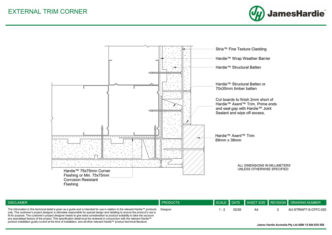 Navigate to AU-STRIAFT-S-CFFC-020 - EXTERNAL TRIM CORNER