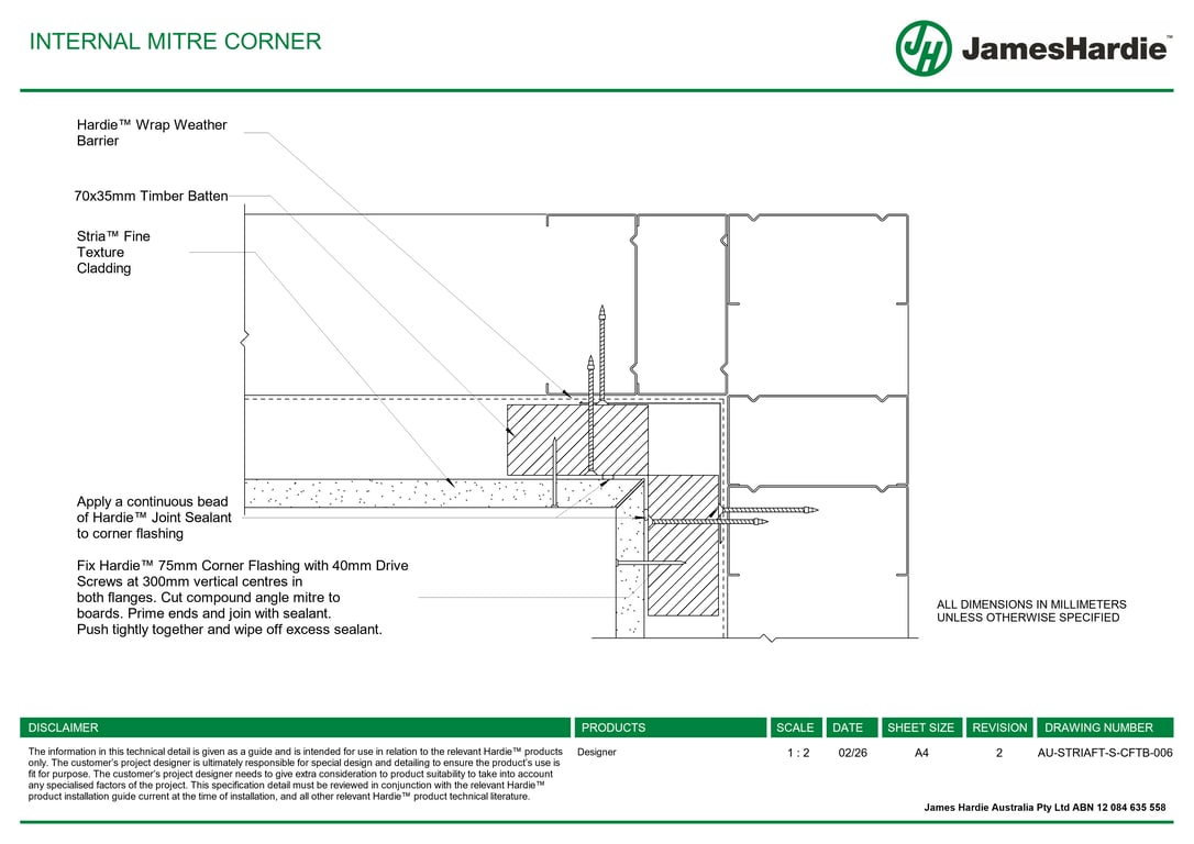 Navigate to AU-STRIAFT-S-CFTB-006 - INTERNAL MITRE CORNER