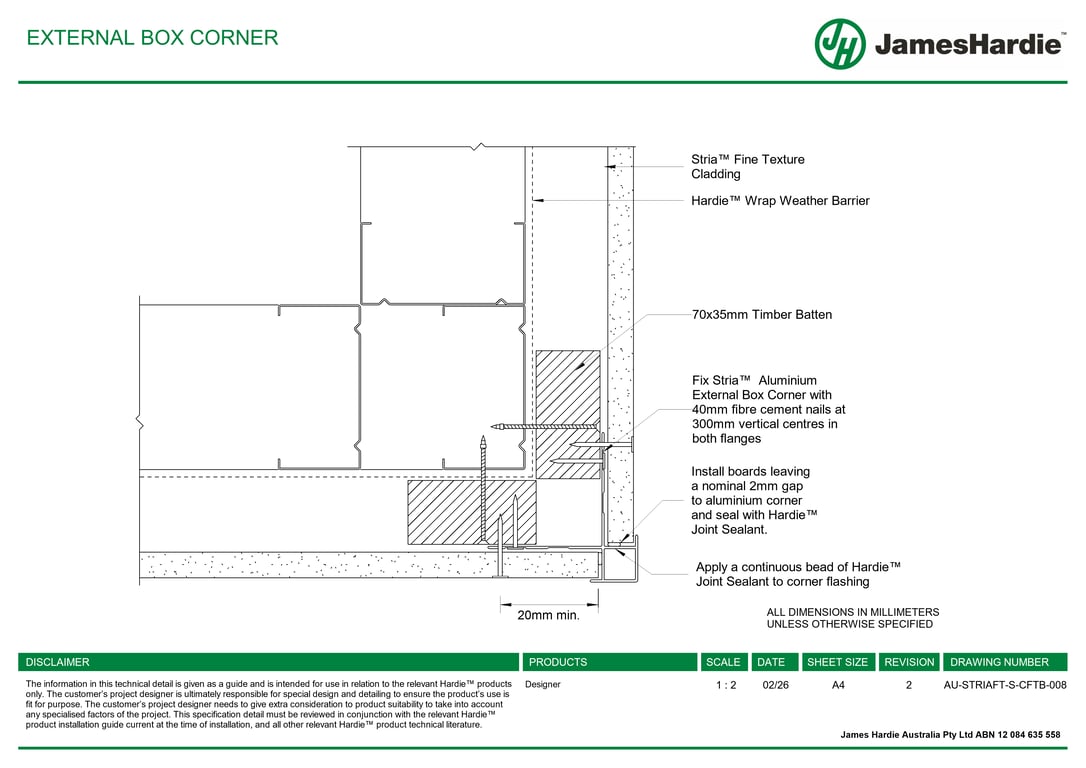 Navigate to AU-STRIAFT-S-CFTB-008 - EXTERNAL BOX CORNER
