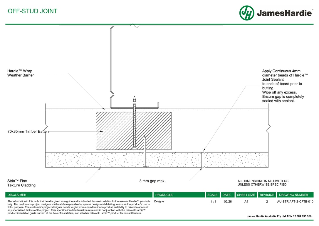 Navigate to AU-STRIAFT-S-CFTB-010 - OFF-STUD JOINT