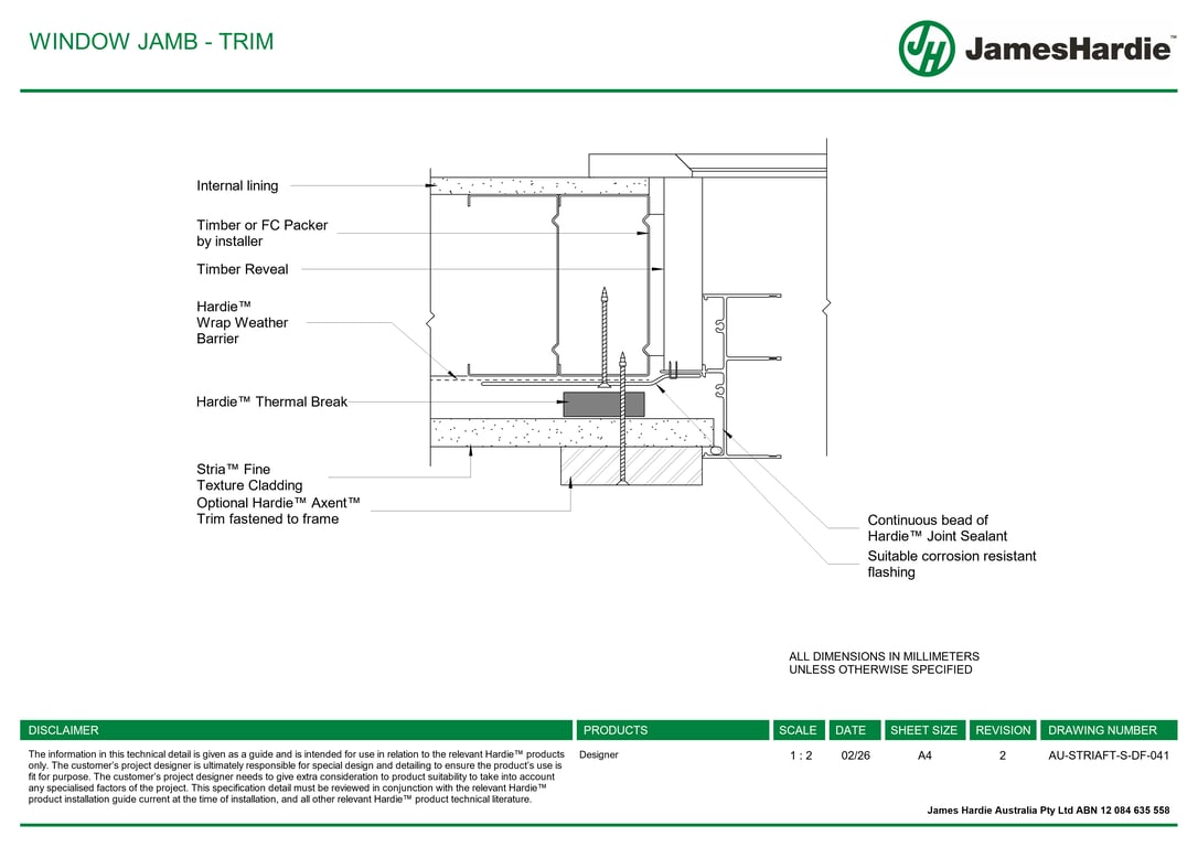 Navigate to AU-STRIAFT-S-DF-041 - WINDOW JAMB - TRIM