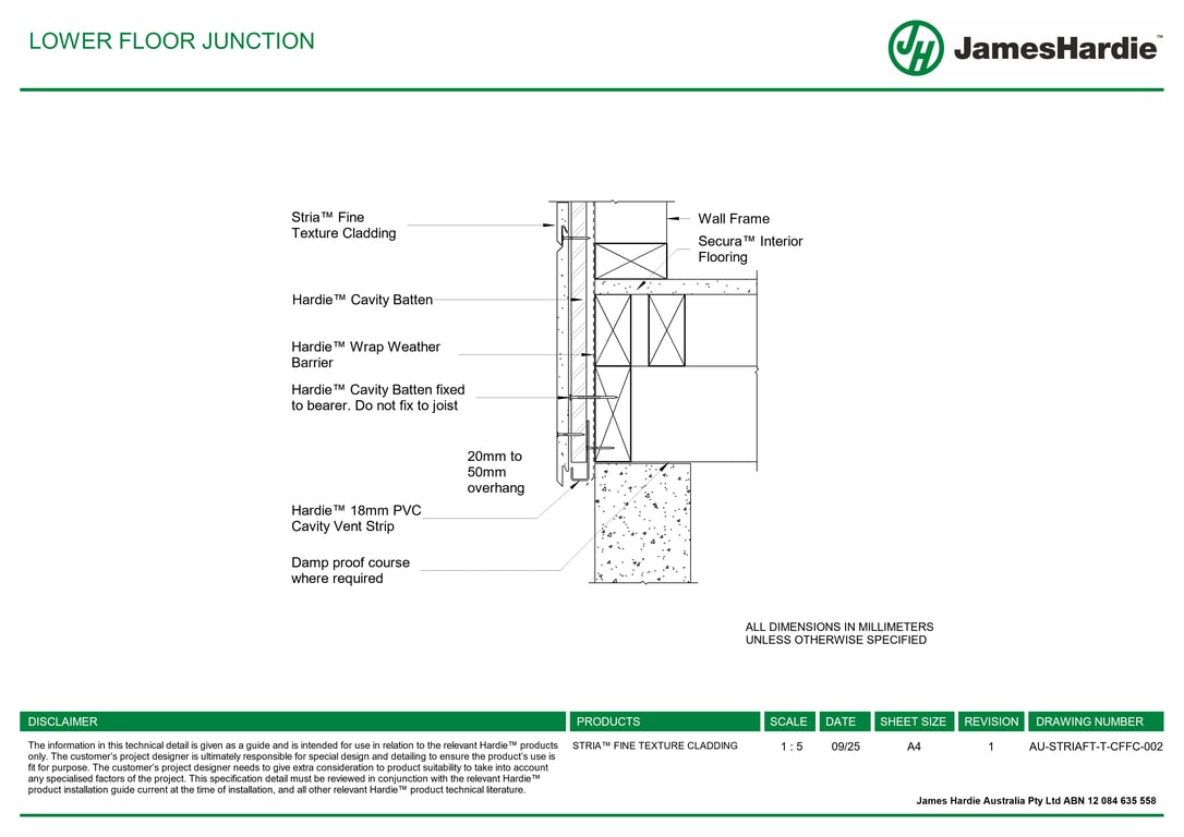 AU-STRIAFT-T-CFFC-002 - LOWER FLOOR JUNCTION