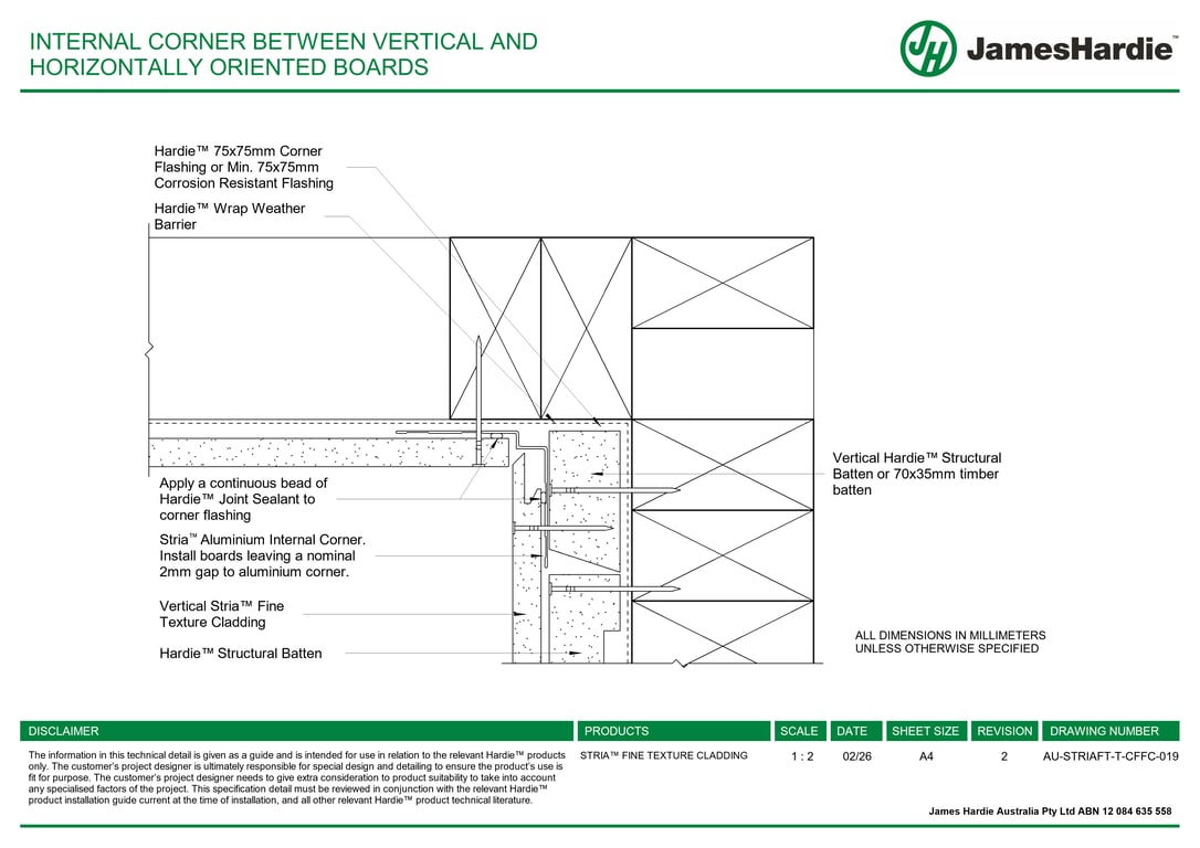 Navigate to AU-STRIAFT-T-CFFC-019 - INTERNAL CORNER BETWEEN VERTICAL AND HORIZONTALLY ORIENTED BOARDS