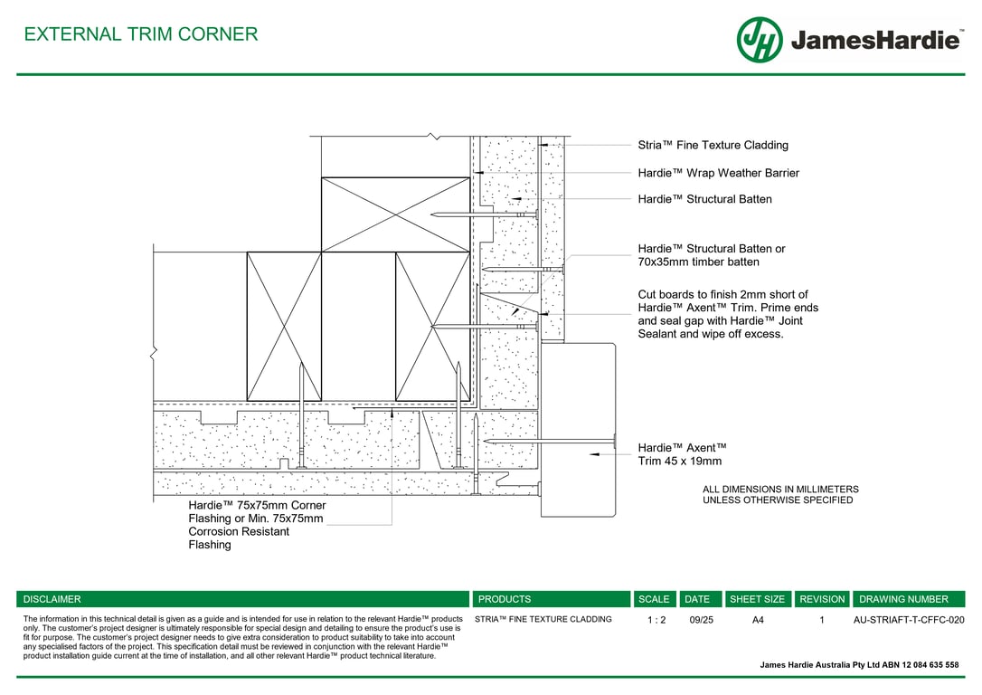 Navigate to AU-STRIAFT-T-CFFC-020 - EXTERNAL TRIM CORNER