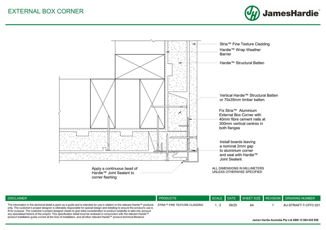 Navigate to AU-STRIAFT-T-CFFC-021 - EXTERNAL BOX CORNER