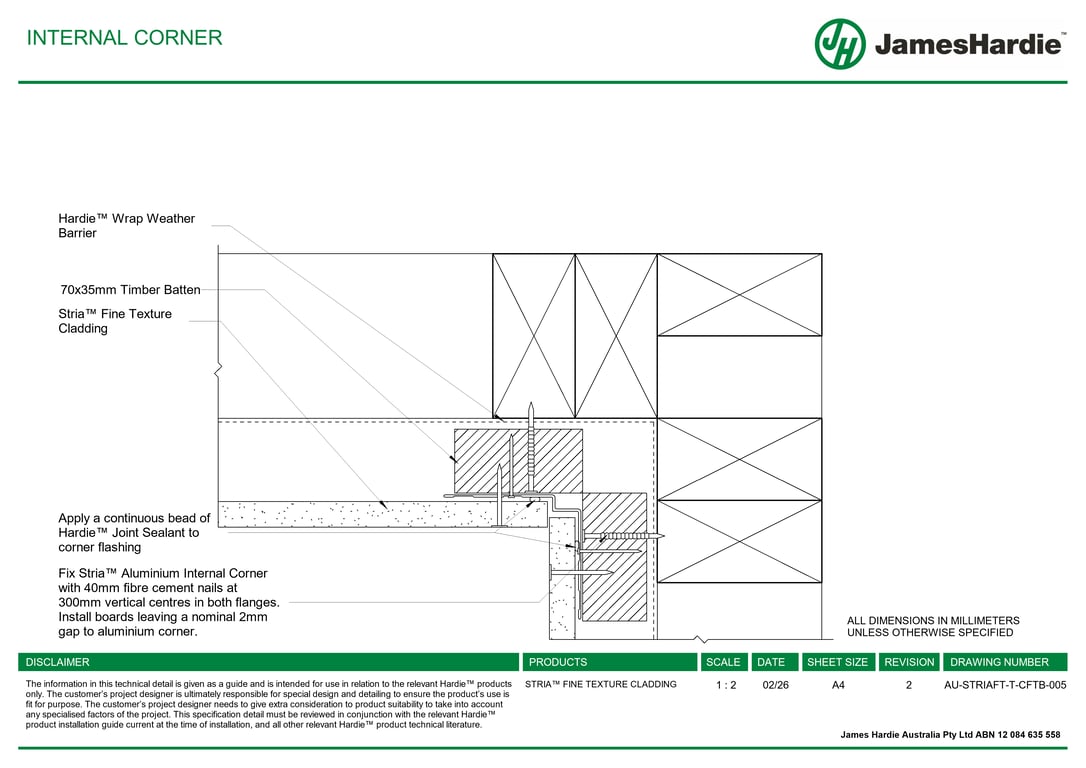 Navigate to AU-STRIAFT-T-CFTB-005 - INTERNAL CORNER