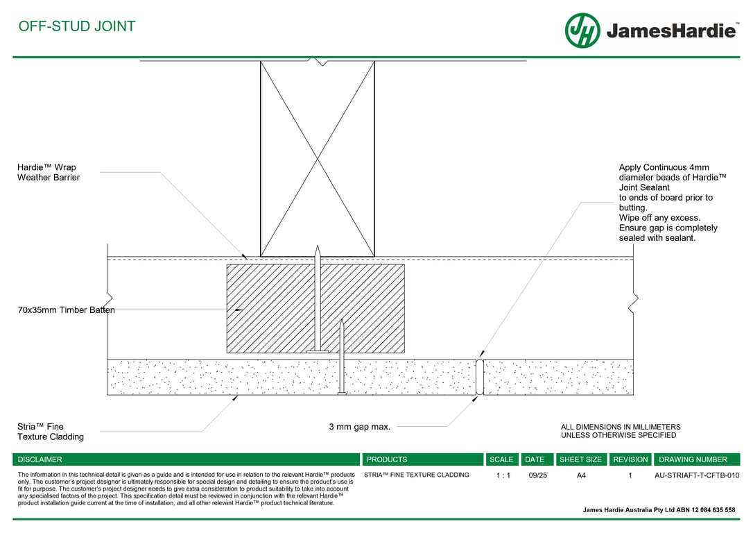 Navigate to AU-STRIAFT-T-CFTB-010 - OFF-STUD JOINT