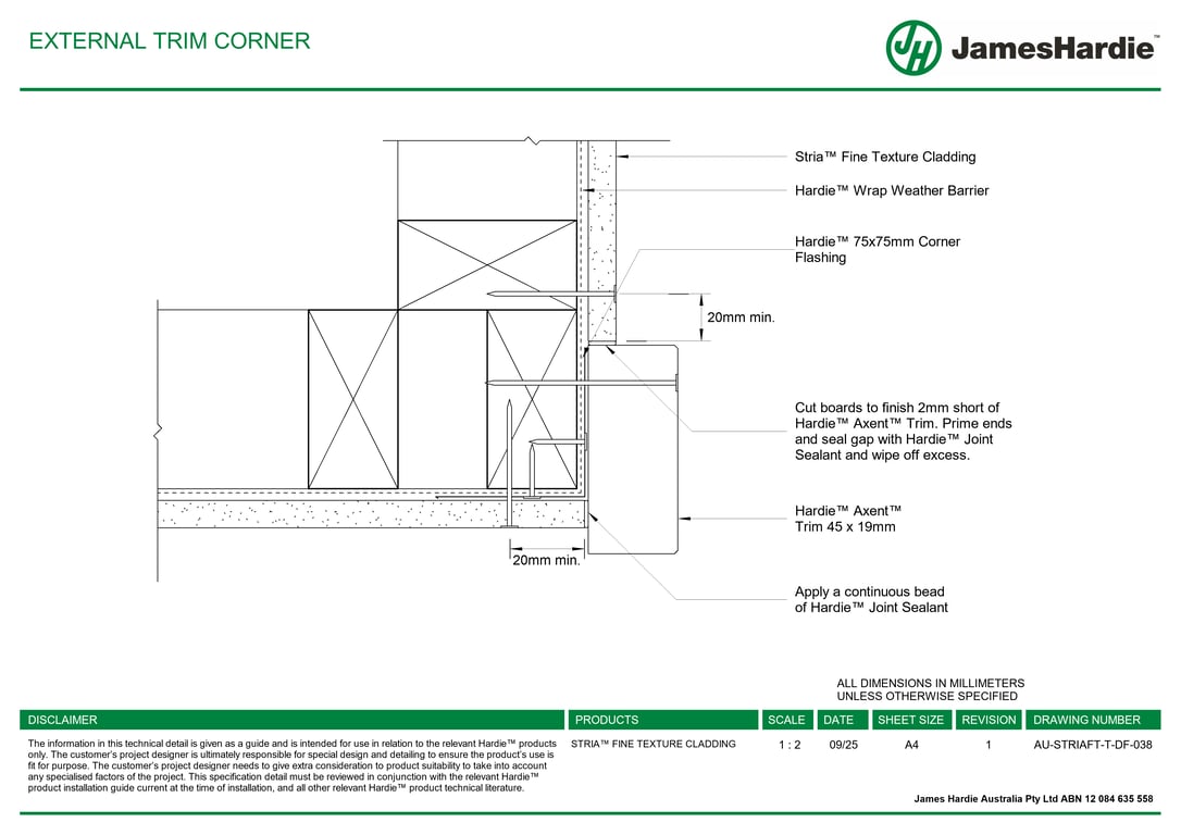 Navigate to AU-STRIAFT-T-DF-038 - EXTERNAL TRIM CORNER