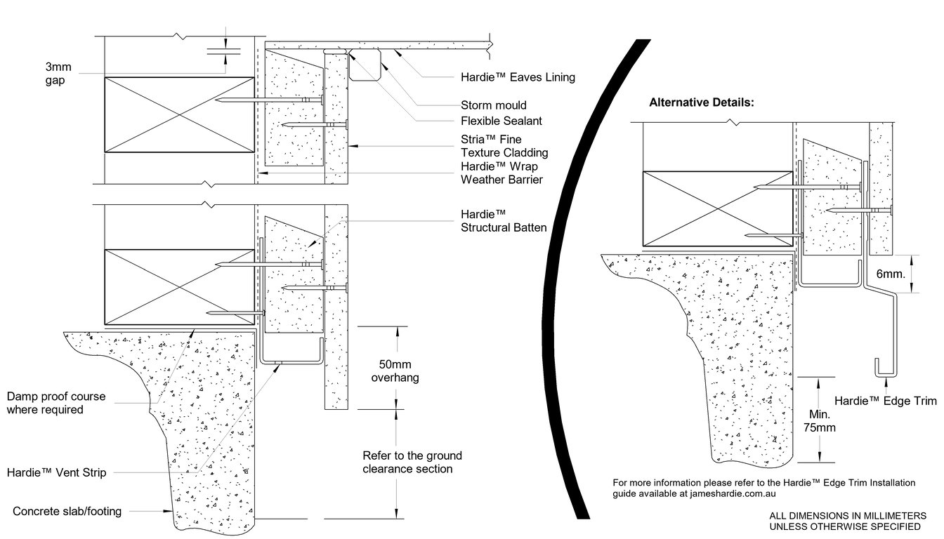 Navigate to STRIA FT CFTB Slab-Eave Junction Detail With Castellated Batten