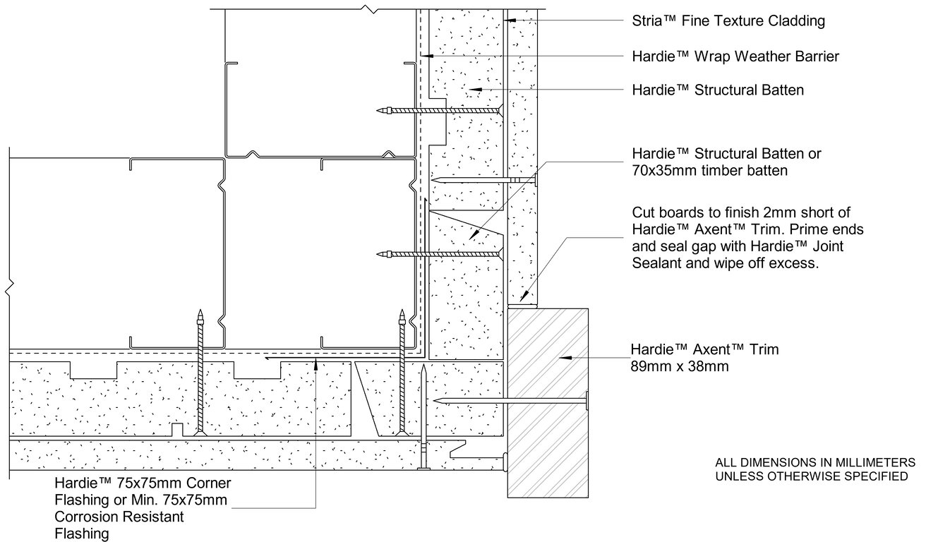 Navigate to STRIA FT Steel CFFC External Trim Corner With Castellated Batten