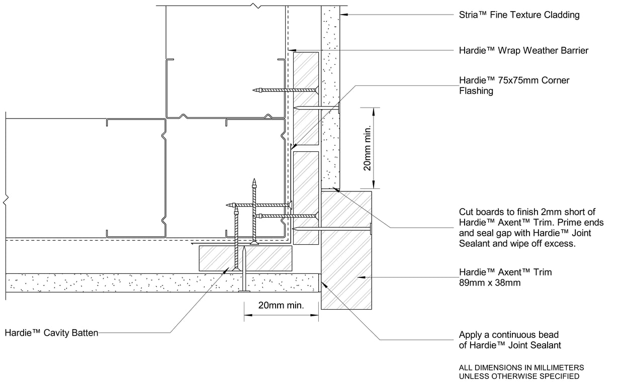 Navigate to STRIA FT Steel CFFC External Trim Corner