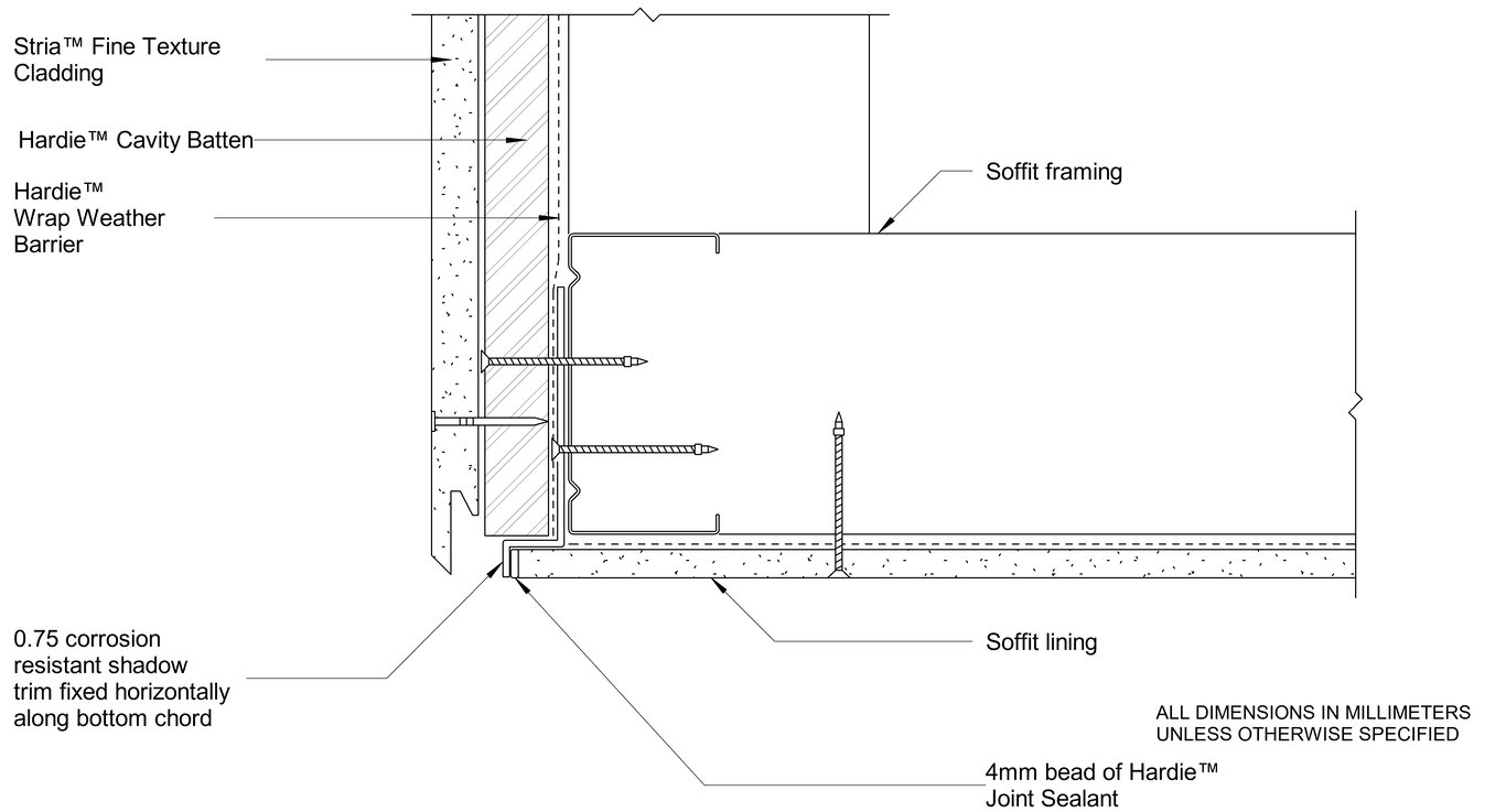 Navigate to STRIA FT Steel CFFC Facade-Soffit Junction - Cavity Fix